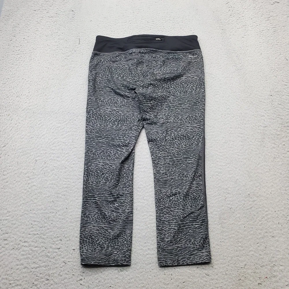 Nike Dri-Fit Leggings Womens Medium Multi Leopard Print Moisture-Wicking Stretch